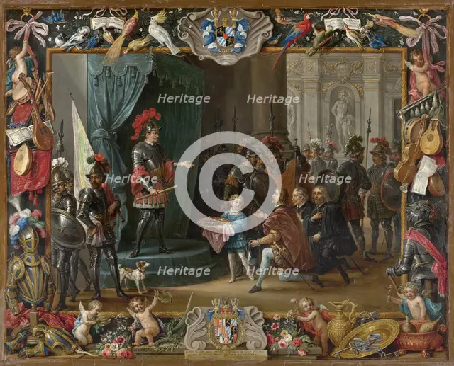 The Submission of the Sicilian Rebels to Antonio Moncada in 1411, 1663. Creators: David Teniers II, Jan van Kessel.