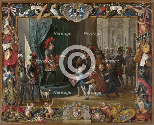 The Submission of the Sicilian Rebels to Antonio Moncada in 1411, 1663. Creators: David Teniers II, Jan van Kessel.