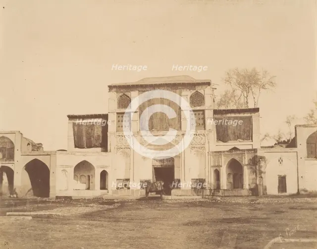 [The Sublime Porte, Teheran, Iran], 1840s-60s. Creator: Luigi Pesce.