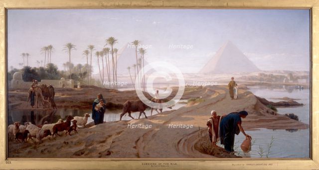 'The subsiding of the Nile', 1873. Artist: Frederick Goodall