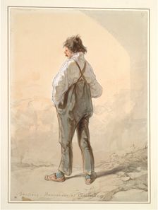 The Suburbs: Stock Raiser and Captain, probably 1859-1860. Creator: Paul Gavarni (French, 1804-1866)
