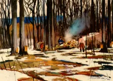 The Sugar Bush: Quebec Province 1941. Creator: Frank Hennessey