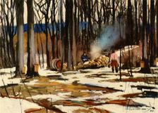 The Sugar Bush: Quebec Province 1941. Creator: Frank Hennessey