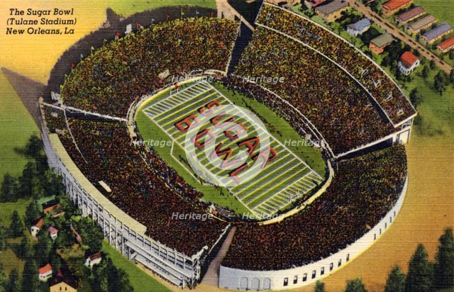 The Sugar Bowl, Tulane Stadium, New Orleans, Louisiana, USA, 1940. Artist: Unknown
