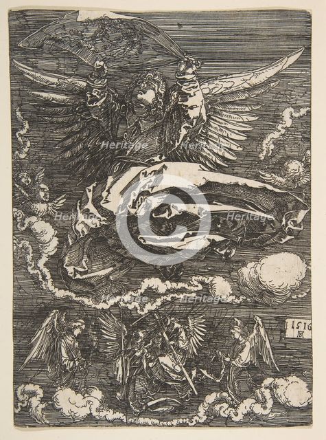 The Sudarium Held by One Angel, 1516. Creator: Albrecht Durer.