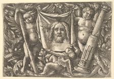 The Sudarium Held by Two Angels, ca. 1515. Creator: Daniel Hopfer