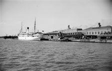 The Suecia at the passenger landing stage at Tilbury, Essex, c1945-c1965. Artist: SW Rawlings