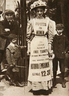 The suffragette housemaid, 1908. Creator: Central News