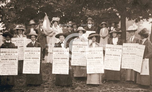 The suffragettes of Ealing, London, 1912.  Creator: Unknown.