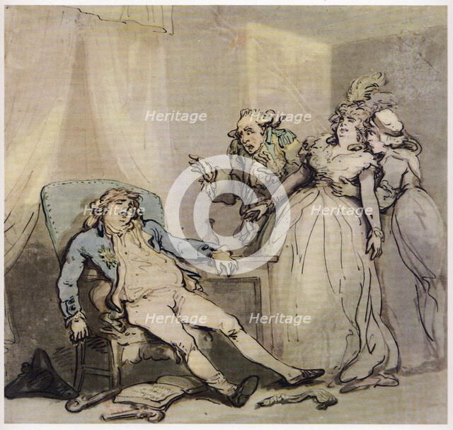 The Suicide, c1780-1825. Creator: Thomas Rowlandson.
