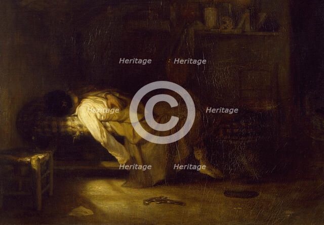 The Suicide, c1836. Creator: Alexandre Gabriel Descamps.