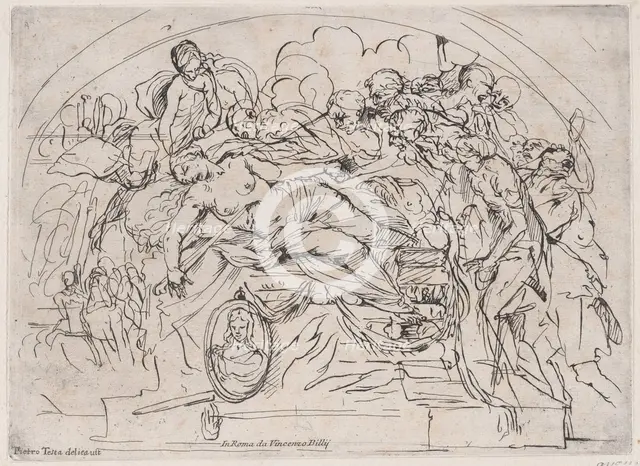 The Suicide of Dido, 1650-1700. Creator: Unknown.
