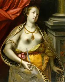 The Suicide of Lucretia, 1600. Creator: Heinrich Ulrich
