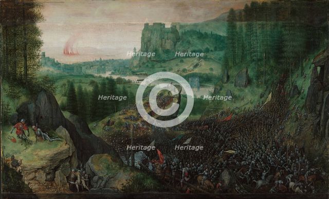The Suicide of Saul, 1562. Creator: Bruegel (Brueghel); Pieter; the Elder (ca 1525-1569).