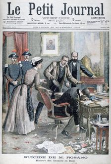 The suicide of Signor Rosano, Italian Minister of Finance, Naples, 1903