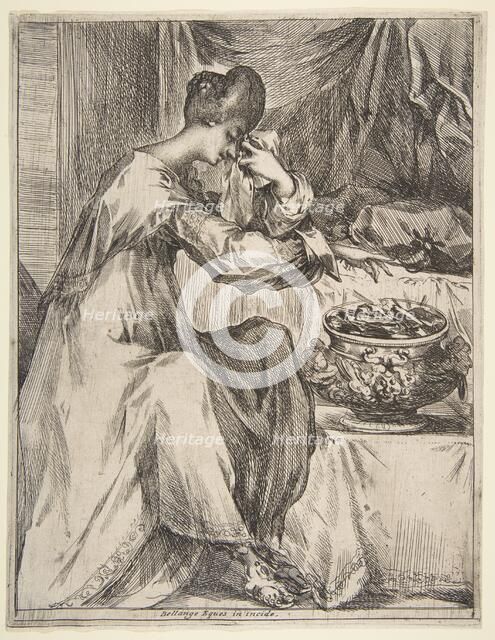 The Suicide of Portia, 1612-16. Creator: Jacques Bellange.