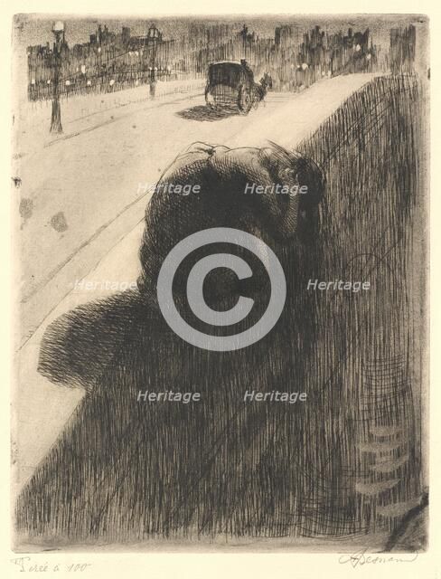 The Suicide (Le Suicide), c. 1886. Creator: Paul Albert Besnard.