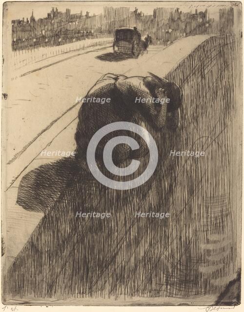 The Suicide (Le Suicide), c. 1886. Creator: Paul Albert Besnard.