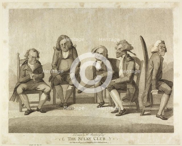 The Sulky Club, published March 18, 1794. Creator: Henry William Bunbury.