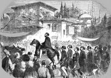 The Sultan Abdul Medjid proceeding to the Divan of the Sublime Porte 1854. Creator: Unknown