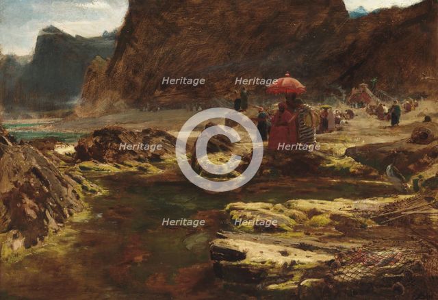 The Sultan and his camp by the enchanted lake, 1888. Artist: Goodwin, Albert (1845-1932)