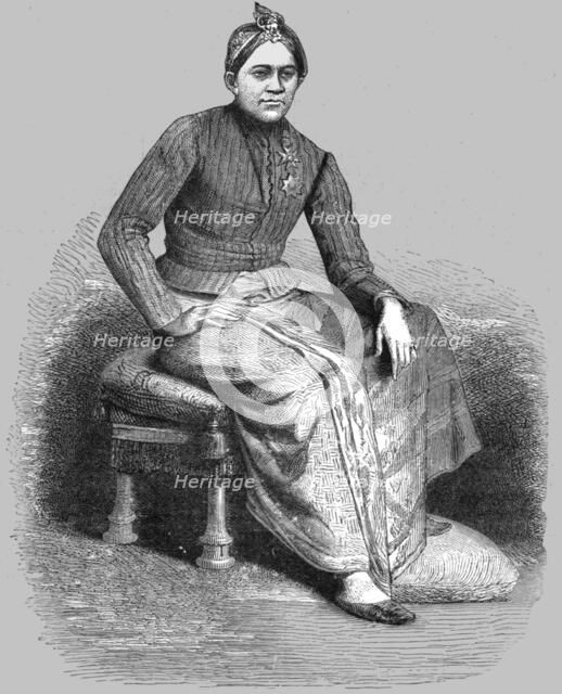'The Sultan of Djokojokkarta, Java; A Visit to Borneo', 1875. Creator: A.M. Cameron.