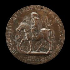 The Sultan Riding [reverse], c. 1481. Creator: Costanzo da Ferrara