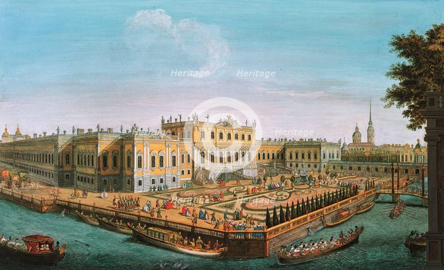 The Summer Palace in St. Petersburg, 1753. Artist: Anonymous  