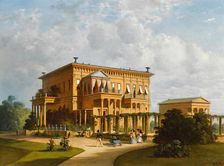 The Summer Palace of Duke of Leuchtenberg in Sergievka, 1873. Creator: Weiss, Joseph Andreas (1814-1887)