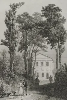 The Summer Palace of Peter the Great, Summer Garden, Saint Petersburg, Russia, 1839. Creator: Augustin François Lemaitre