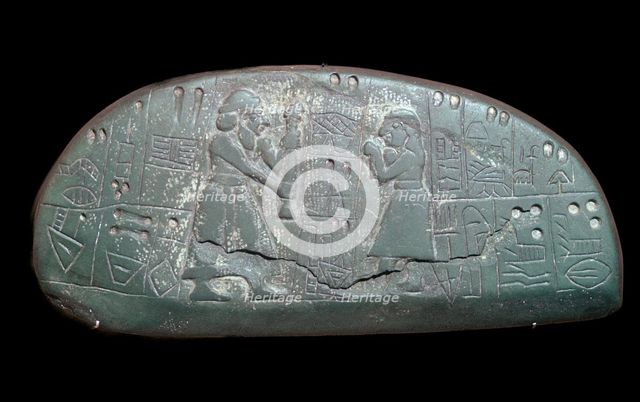 The Sumerian 'Blau Tablet', 30th century BC. Artist: Unknown