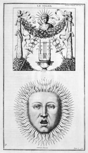 'The Sun', 1757. Artist: Unknown