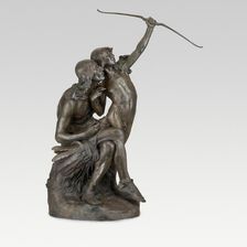 The Sun Vow, Modeled 1898, cast 1901. Creator: Hermon Atkins MacNeil