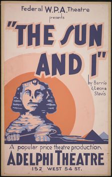 The Sun and I, New York, 1937. Creator: Unknown