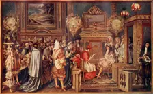 The "Sun" King Louis XIV, Of France, With His Brilliant Court 1664, (c1930). Creator: Unknown