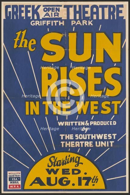The Sun Rises in the West, Los Angeles, [193-]. Creator: Unknown.