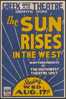 The Sun Rises in the West, Los Angeles, [193-]. Creator: Unknown