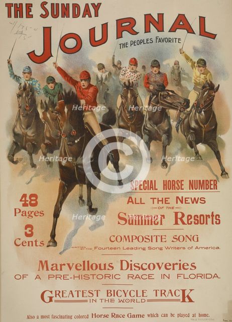 The Sunday journal. June '96, c1893 - 1897. Creator: Unknown.