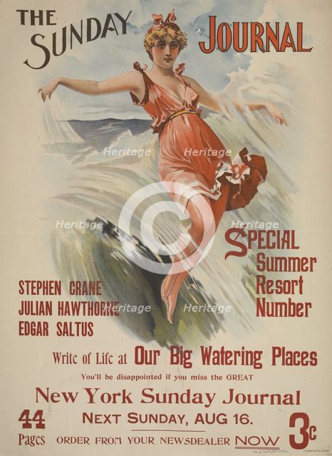 The Sunday journal. Sunday, Aug. 16. 1896, c1893 - 1897. Creator: Unknown.