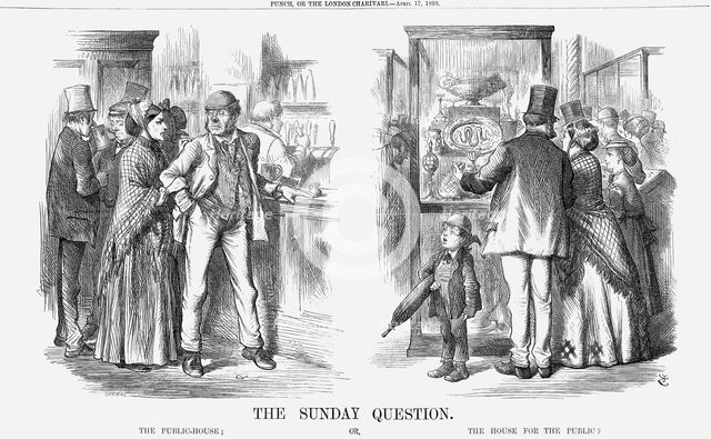 'The Sunday Question', 1869. Creator: John Tenniel.