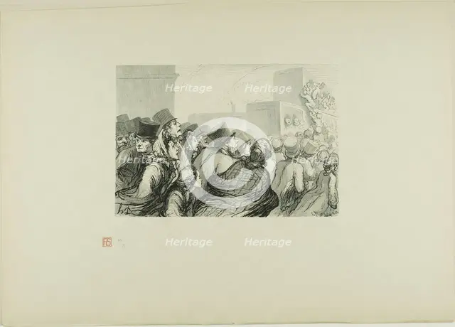 The Sunday Rush, 1862, printed 1920. Creator: Charles Maurand.