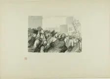 The Sunday Rush, 1862, printed 1920. Creator: Charles Maurand