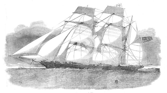 The Sunderland Clipper Barque, "Flying Dragon", 1854. Creator: Unknown.