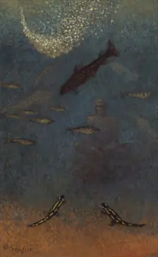 The Sunken Buddha - Homage to Odilon Redon, 1916. Creator: Sérusier, Paul (1864-1927)