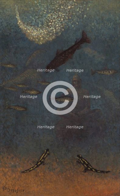 The Sunken Buddha - Homage to Odilon Redon, 1916. Creator: Sérusier, Paul (1864-1927).