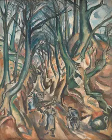 The Sunken Road in Winter (Le chemin creux, l'hiver), 1913. Creator: Friesz, Achille-Emile-Othon (1879-1949)