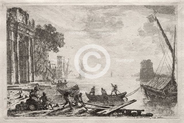 The Sunset, 1634. Creator: Claude Lorrain (French, 1604-1682).