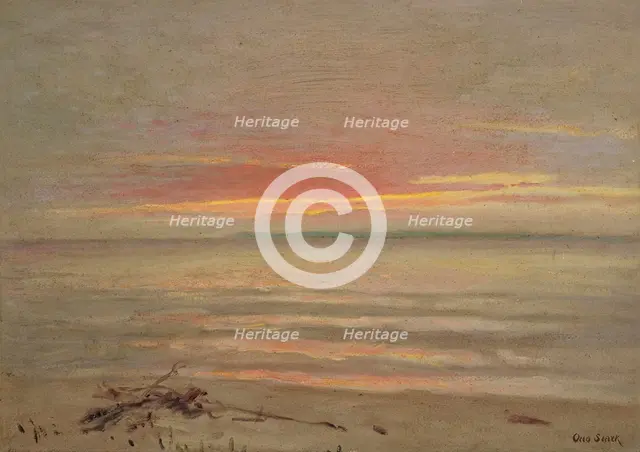 The Sunset Glow, about 1921. Creator: Otto Stark.