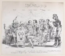 The Suspended Congress, ca. 1829. Creator: Pierre Langlumé