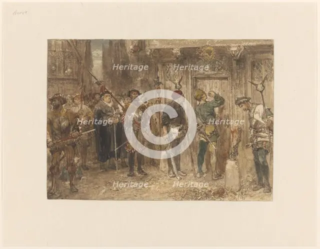 The suspicious house, 1868. Creator: Charles Rochussen.